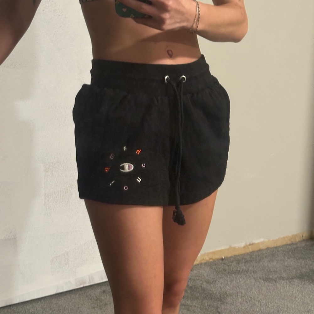 Champion Women's Black Sweat Shorts
